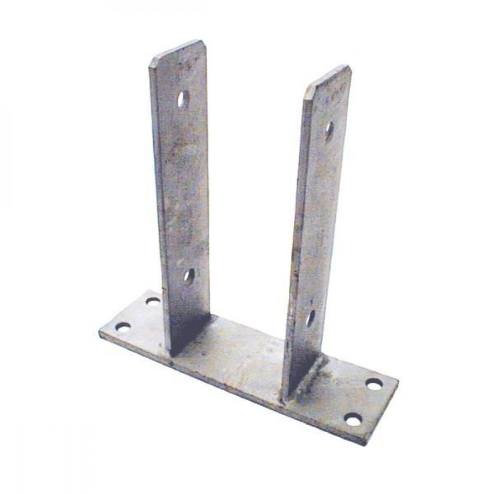 Pergoladrager 71mm vuurverzinkt U-model op plaat